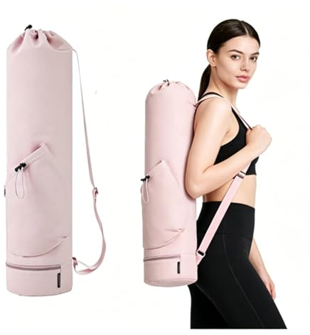 Oaygat Yoga Mat Bag Large with Carrying Strap, Bottle Pocket and Wet Compartment Yoga Mat Carry Bag Gym Pilates Bag for Women Men