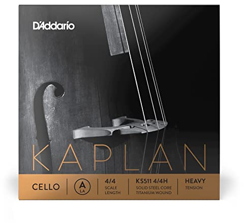 D'Addario Kaplan Cello String - Single A String - KS511 4/4H - Cello Strings - 4/4 Scale, Heavy Tension