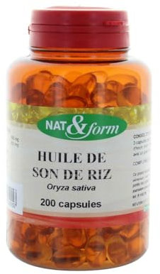Nat&Form huile de son de riz 200 capsules