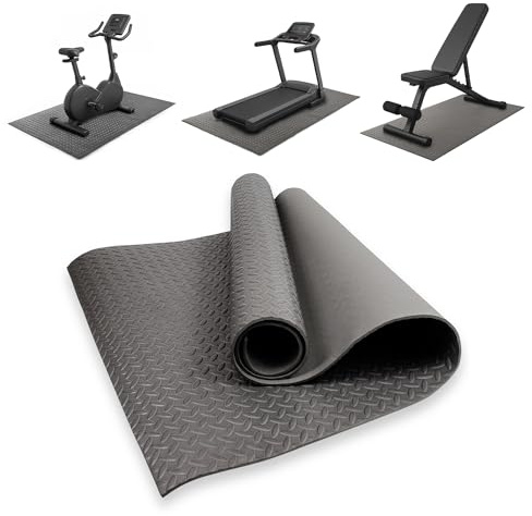 Phoenix Fitness Heavy Duty Exercise Equipment Mat – XL Tear-Resistant EVA Foam Gym Mat for Indoor & Outdoor – Non-Slip Protective Floor Mat for Treadmill, Weightlifting & Home Gym - 200 x 100 x 0.6cm