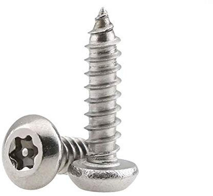 BOZONLI M4.8 Holzschrauben, Blechschrauben, Torx Linsenkopf Selbstschneidende Schrauben, Anti-Diebstahl Schrauben mit Pfostenkern, M4.8×38mm,20 pcs
