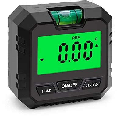 Lobamop Mini goniometro digitale inclinometro elettronico goniometro livellamento coltello Finder scatola di livellamento nero