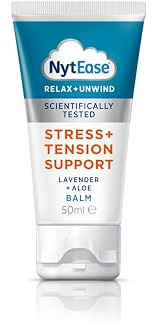 NytEase Balm 50ml - Stress and Tension Support - Formulated with a Fragrance Blend of Passionflower, Lavender, Aloe and Lotus Flower Plant Extract - Massage into Pulse Points, Neck, Shoulders and Hand