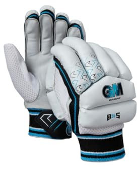 Gunn & Moore GM | Cricket Batting Gloves | Diamond | Ben Stokes Endorsed | Split Leather Palm | Junior Right Handed | Approx Weight per Pair 390 g
