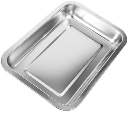 TOGEVAL Katzentoilette stabiles Material große Katzentoilette aus Metall für Kätzchen und Welpen