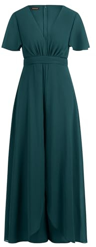 APART Chiffonoverall mit Brust Pads, dunkelgrün, 42