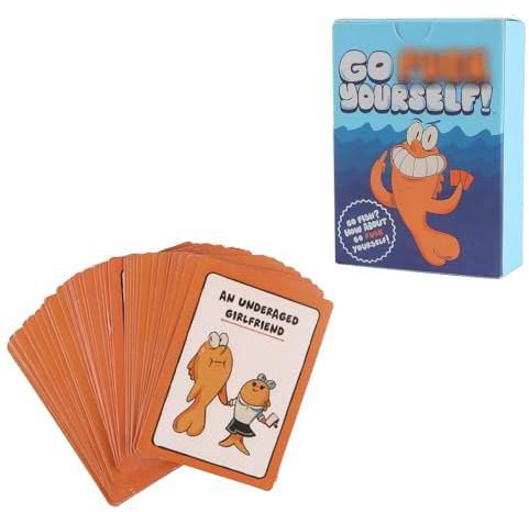Eddrfy Go Fish Card Game Adult Version 48 Cards, Funny Go Fish Game with Hilarious Twist for 2-8 Players, Classic Interactive Adult Card Games for Parties, Family Fun, Game Night and Travel