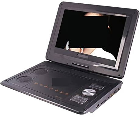 Bärbar DVD-spelare, Digital Multimedia Bärbar EVD/DVD Videomaskin Kortläsare USB-portar Analog TV/Spel/270 graders vridbar LCD-skärm