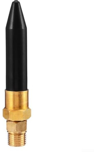 Ableholy Lot de 2 valves d'inclinaison pour gonflage de ballon à l'hélium avec buse NPT 6,35 mm Joint en caoutchouc Régulateur de gaz pour décoration de fête Laiton et noir