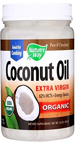 Nature's Way - Organic Pure Extra Virgin Coconut Oil - 32 oz.