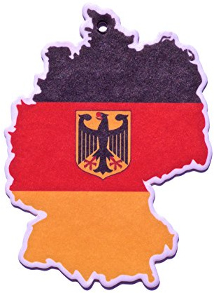Luftfräschare bil 3 stycken flagga Tyskland i olika dofter