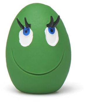 Lanco - Juguete para Mascotas, Huevo Ríe Pequeño, Caucho Natural (Látex), Color Verde