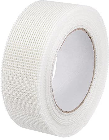 sourcing map Trockenbau Fugenband selbstklebend Glasfaser 1,8 Zoll x 98 Fuß Maschenweite 2mm