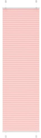 vidaXL Plissee Rosa 60x200 cm Stoffbreite 59,4 cm Polyester, Faltrollo, Klemmfix, Plisseerollo, Jalousie, Rollo, Plisseerollo für Fenster