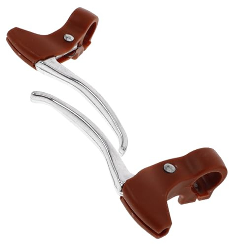 YARNOW Palanca de Freno para Bicicleta Infantil y Manija de Freno para Niños, Aleación de Aluminio y Abs, Color Marrón, Kit, Compatible Bicicletas Infantiles, Uso en Ciclismo