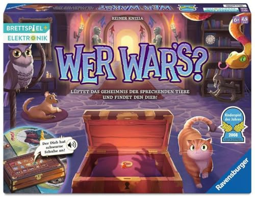 Ravensburger Kinderspiel 23494 - Wer War's? Gesellschafts- und Familienspiel, für Kinder und Erwachsene, Kinderspiel des Jahres, ab 6 Jahren, für 2-4 Spieler