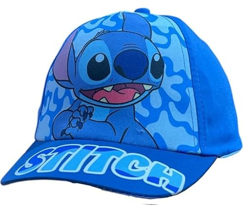 arlis Casquette​ Stitch, Casquette de Baseball Réglable - Casquette Enfant Chapeau Visière Confortable (FR/ES, Âge, Taille Unique, Casquette Stitch -c)