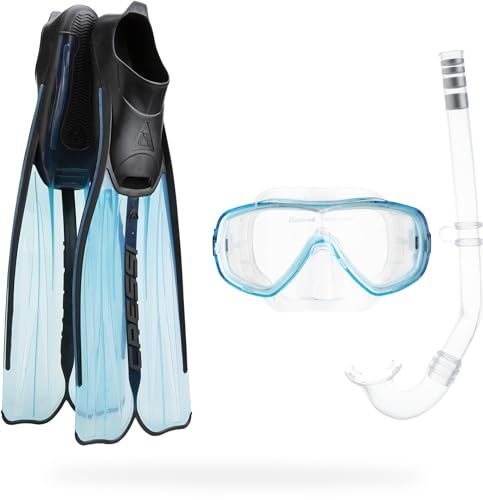 Cressi Sub S.p.A. Rondinella Bag Set de Snorkeling Aquamarine 35/36