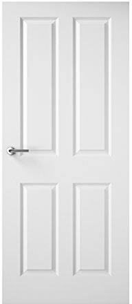 Premdor 12611 4 Panel Textured Interior Door, 762x1981x35mm