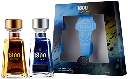 1800 Tequila Silver and Reposado 100% Agave Tequila Gift Pack (2 x 20 cl)