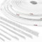 STEIGNER 5m Bürstendichtung Weiß Dichtungsbürste selbstklebend, Türbodendichtung Türdichtung, Höhe 11 mm