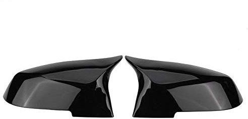 Rückspiegel Abdeckung Satz (Paar) für F20 F21 F22 F30 F32 F33 F36 E84 | Hochglanz Schwarz | Spiegelkappe aus ABS | Einfacher Einbau | Schutz vor Steinschlag & Wetter
