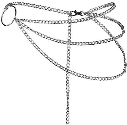 Milakoo Cintura in Lega Multistrato Cintura di Vita Catena Pancia Catena Corpo Regolabile Imbracatura per Jeans Abiti