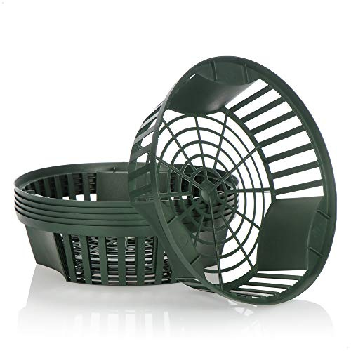 com-four® 6 cestini per piante per bulbi da fiore, vaso per fioriera di propagazione per piantare e conservare piante a bulbo, cesto per cipolle verdi