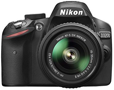 Nikon D3200 Digital SLR with 18-55mm VR II Lens Kit - Black (24.2 MP) 3.0 inch LCD