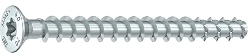 Heco Multi Monti MMS-plus - Betonschrauben Flachkopf 6x60mm TX30 - Schrauben mit Bewertung ETA Option 1 - Schraubanker, Stahl verzinkt - 100 Stück