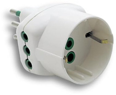 FME 87240 Tipo L (IT) Universal Blanco Adaptador Enchufe de Alimentación - Adaptador Enchufes Fuente de Alimentación