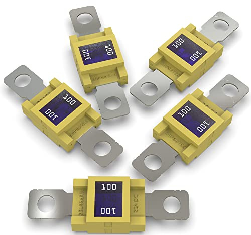 AUPROTEC Mega High Power säkring/skruvlås 80-500A val: 100 A ampere, gul, 5 st