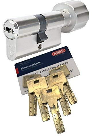 ABUS Bravus.4000 BZD Knaufzylinder mit 5 Schlüssel, Länge (a/b) 30/K35mm (cm=65mm) K=Knaufseite, nach DIN EN1303, Angriffswiderstandsklasse D, RC2/RC3 Level geeignet