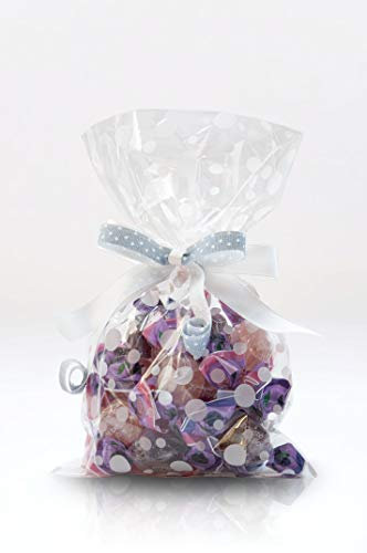 Italpak Sacs alimentaires transparents (sacs) Bubbles 50 pièces, polypropylène, blanc, 15x25 cm