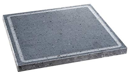 Lava Griller Pierre de lave ETNEA Plaque lévigaée 30 x 30 cm pour four et barbecue cuisson viande, poisson, légumes et pizza Etna Stone & Design (S)