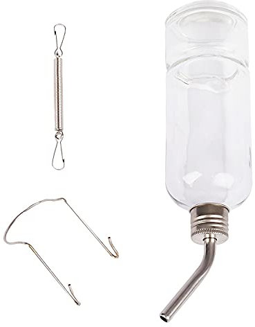 PETGARD Trinkflasche Kleintiertränke Nagertränke Wasserspender Wasserflasche aus Glas 240 ml