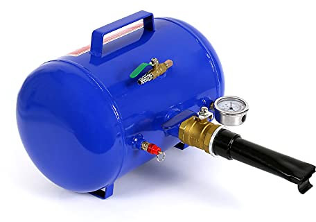 Wiltec Reifen-Booster 32,5 l, Druckluft Reifenbefüller 6-8 bar Arbeitsdruck, 46 x 30 cm, für Verschiedene Reifen, Reifenfüllkanone max. 10 bar