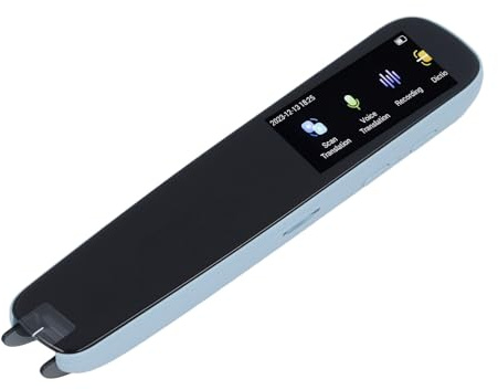 Bolígrafo Lector de Escaneo, Traductor de Idiomas Inteligente Portátil, Bolígrafo de Lectura con Función de Grabación, Dispositivo de Texto a Voz para Dislexia (Blue)