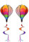 Taicols Moulin à Vent Tourbillonnant en Spirale Tourbillon Ballon Vent Tourbillon Suspension Décoration Jardin d'enfants Centre Commercial Scenic Park Rainbow Decor