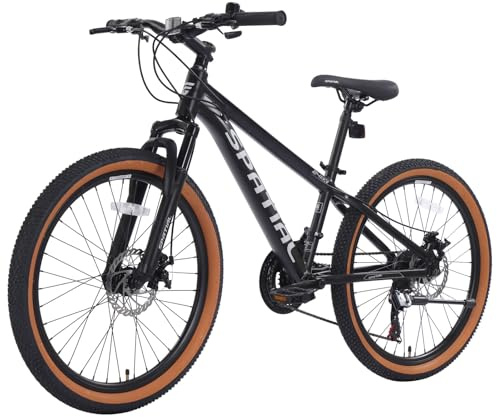 SPATIAL MTB Bicicleta de Montaña para Adultos y Jóvenes - 29/27,5/26/24 Pulgadas, 8/21 Velocidades, Frenos de Disco Mecánicos Dobles, Cuadro de Aluminio, Suspensión Delantera, Asiento Ajustable