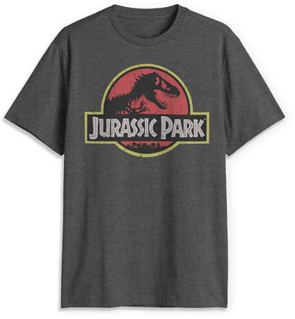 Jurassic Park herr t-shirt med klassisk filmlogotyp., XL
