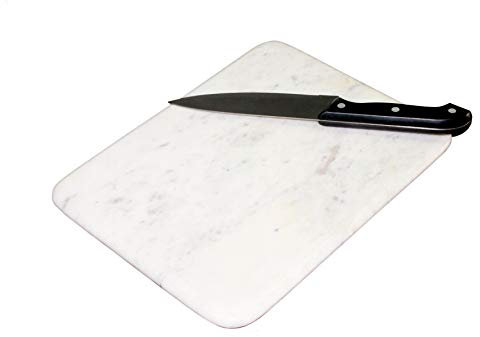 KLEO Tagliere in marmo bianco tagliere per formaggio, piatto per formaggio, cucina elettrodomestico per servire vino, compleanno, anniversario, regalo aziendale, 22,9 x 30,5 cm