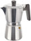 BRA Perfecta Cafetera Italiana Inducción, Aluminio, capacidad 6 tazas, color plata, 18X10X19