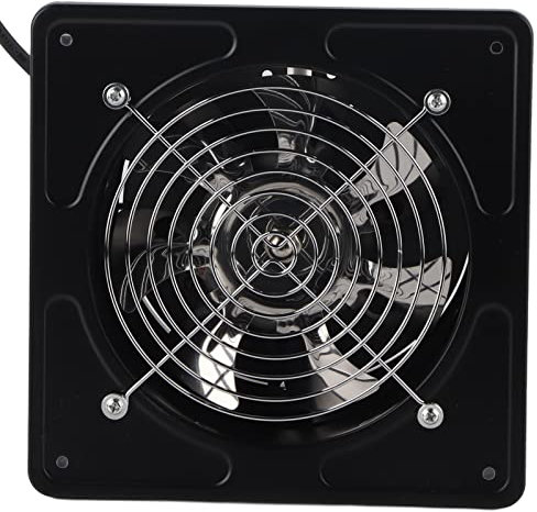 Tnfeeon 6 Inch 40W Wall Mounted Exhaust Fan Low Noise Extractor Ventilator Fan Home Bathroom Kitchen Ventilation Axial Exhaust Blower Fan for Warehouse Restaurant Garage(Black)