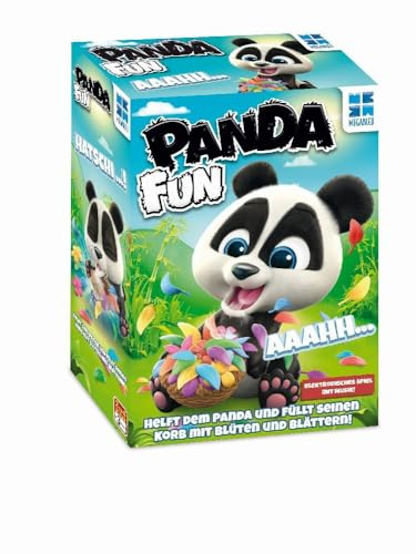 Megableu, Panda Fun, Lustige Kinderspiele, Elektronisches Familienspiel mit Musik, Witziges Schnelligkeitsspiel, Spaßiger Panda pustet Blüten, Für 2–4 Spieler ab 3 Jahren