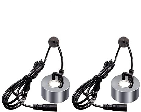 Shinekoo Lot de 2 brumisateurs à ultrasons 24 V pour aquarium de reptiles Argenté