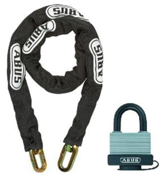 Abus 4501 Fahrradschloss mit Kettenschloss 6 mm x 90 cm