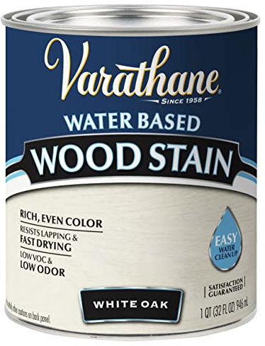Varathane 384807 Water Based Wood Stain, Quart, White Oak