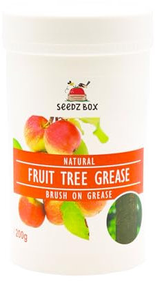 Fruit Tree Grease 200g - Protect Trees from Insects & Moths - Prevents Eggs & Infestations - Apply to Potted Or In-Ground Trees - Easy to Use - Apply Complete Band Around The Tree - Seedzbox