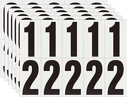 1.5 Inch Adhesive Numbers for Mailbox, House Numbers, Reflective Number Sticker, Mailbox Decals, Address Number, Trash Cans Decal, for Outside (60 PCS)